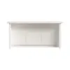 Modern 183 cm Wood Kitchen Island with Drawers & Cabinets, White