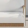 Ropipe Outdoor Aluminium & Rope Weave 2-Seater Swing Sofa in White