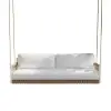 Ropipe Outdoor Aluminium & Rope Weave 2-Seater Swing Sofa in White