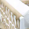 Ropipe Outdoor Aluminium & Rope Weave 1-Seater Swing Sofa in White