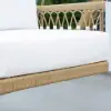 Ropipe Outdoor Aluminium & Rope Weave 1-Seater Swing Sofa in White