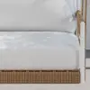 Ropipe Outdoor Aluminium & Rope Weave 1-Seater Swing Sofa in White