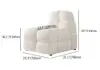 Picture of Modern Off-White Cream Boucle Accent Chair Cloud Lounge Chair Soft Cushion