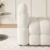 Picture of Modern Off-White Cream Boucle Accent Chair Cloud Lounge Chair Soft Cushion