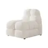 Picture of Modern Off-White Cream Boucle Accent Chair Cloud Lounge Chair Soft Cushion