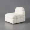 Picture of Modern Off-White Cream Boucle Accent Chair Cloud Lounge Chair Soft Cushion