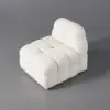 Picture of Modern Off-White Cream Boucle Accent Chair Cloud Lounge Chair Soft Cushion