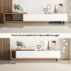 Quoint 180 - 255 cm Extendable TV Unit with 3 Drawers – 40cm – Stand Retracted Media – AUD-H0644