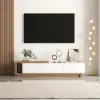 Quoint 180 - 255 cm Extendable TV Unit with 3 Drawers – 40cm – Stand Retracted Media – AUD-H0644