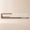 Quoint 180 - 255 cm Extendable TV Unit with 3 Drawers – 40cm – Stand Retracted Media – AUD-H0644
