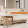 1500mm Modern Floating Bathroom Vanity Set With Single Basin Wall-Mount White & Natural