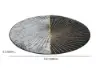 1200m x 1200mm Modern Abstract Gray & Gold Mix Colours Round Area Rug Decorative Carpet