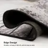 1200m x 1200mm Modern Abstract Gray & Gold Mix Colours Round Area Rug Decorative Carpet