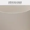 Japanese Modern 105 cm Freestanding Stone Resin Round Soaking Bathtub