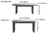 7-Piece Outdoor Extendable Dining Set with Aluminium Table and 6 Woven Chairs in Grey