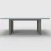 7-Piece Outdoor Extendable Dining Set with Aluminium Table and 6 Woven Chairs in Grey