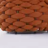Picture of Cocaro 4-Piece Outdoor Rope Weave Swivel Sofa Set with Coffee Table in Orange