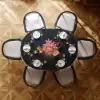 Japandi 100 cm – 140 cm Extendable Round-to-Oval Wood Dining Table–Black, Seats 4-6