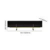 Grovyn 220 cm Sintered Stone Top Fluted TV Unit with Spacious Cabinets