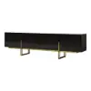 Grovyn 220 cm Sintered Stone Top Fluted TV Unit with Spacious Cabinets