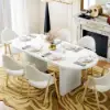 Fluve 160 - 200 cm Extendable Oval White Dining Table, Seats 4-6