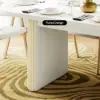 Fluve 160 - 200 cm Extendable Oval White Dining Table, Seats 4-6