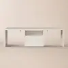 Modern 240 cm Rectangular White Double Desk with 4 Drawers & 1 Cabinet, Seats 2