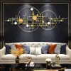 Picture of 3D Modern Big Gold Wall Decor For Living Room Unique Decorative Metal Home Hanging Art – 150cm