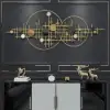 Picture of 3D Modern Big Gold Wall Decor For Living Room Unique Decorative Metal Home Hanging Art – 150cm
