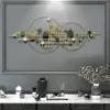 Picture of 3D Modern Big Gold Wall Decor For Living Room Unique Decorative Metal Home Hanging Art – 150cm