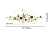 Picture of 3D Modern Big Gold Wall Decor For Living Room Unique Decorative Metal Home Hanging Art – 150cm