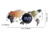 Modern 29.1" Acrylic World Map Wall Clock with Plug-In LED Display – 740.00mm