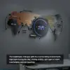 Modern 29.1" Acrylic World Map Wall Clock with Plug-In LED Display – 740.00mm