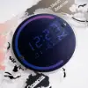 Modern 29.1" Acrylic World Map Wall Clock with Plug-In LED Display – 740.00mm