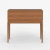 1000mm Mid Century Modern Console Table Storage Walnut Wood Entryway Table 4 Drawers