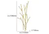 Modern 11-Hook Wall Mounted Coat Rack in Gold with Tree Branch Shape