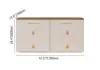 Picture of Chanor 120 cm Glass Top Champagne 6-Drawer Dresser with Jewelry Display