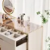 Picture of Chanor 120 cm Glass Top Champagne 6-Drawer Dresser with Jewelry Display