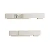 Modern 198 cm - 274 cm Extendable Off-White TV Unit with 4 Drawers