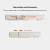 Modern 198 cm - 274 cm Extendable Off-White TV Unit with 4 Drawers