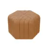 Velvet Wide Hexagonal Pouf Ottoman