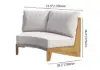 8 Pieces Farmhouse Curved Modular Outdoor Patio Sectional Sofa Set with Coffee Table