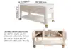 Modern 153 cm Wood Kitchen Island with Wheels & Cabinets
