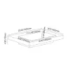 600mm Rectangular Concrete Gray Drop-in Bathroom Basin