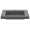 600mm Rectangular Concrete Gray Drop-in Bathroom Basin