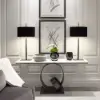 White Artificial Flower Arrangement in Vase Dining Table Centerpiece Fake Flower Decor