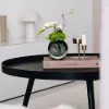 White Artificial Flower Arrangement in Vase Dining Table Centerpiece Fake Flower Decor
