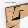 800mm x 1600mm Oversized Glam Rectangle Full Length Floor Mirror with Amber Glass Frame