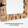 800mm x 1600mm Oversized Glam Rectangle Full Length Floor Mirror with Amber Glass Frame