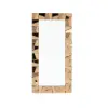 800mm x 1600mm Oversized Glam Rectangle Full Length Floor Mirror with Amber Glass Frame